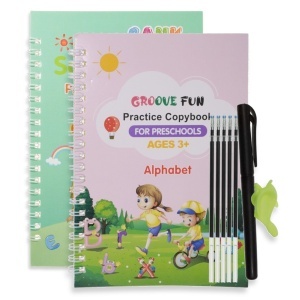 Carte educativa prescolari + pix si 5 rezerve 18 pagini Groove fun -Alfabet 1