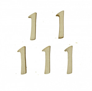 Cifra placaj -1- 2,5cm 5/set - Img 1