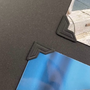 Coltar autoadeziv pentru fotografii 1,5x1,5x2cm negru 240/set - Img 2