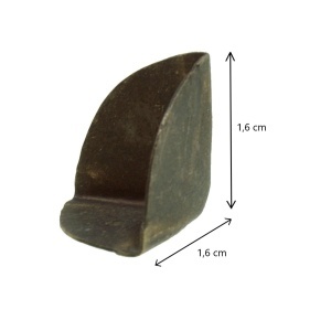 Coltar metalic bronz 1,6x1,6x1,6cm 4/set X42 - Img 2
