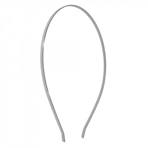 Cordeluta metalica argintie 0,4cm 5/set