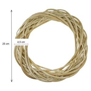 Coronita nuiele rachita natur 25cm 16532 - Img 2