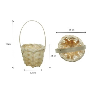 Cos rachita rotund cu toarta 5,5x3,5x4,5cm - Img 2