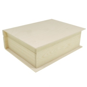 Cutie lemn tip carte 24x19x7,5cm PZ287