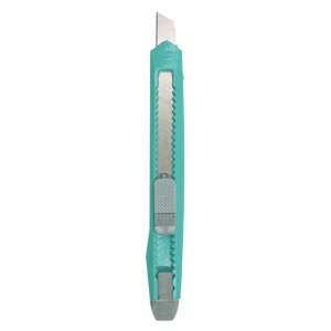 Cutter maner verde turcoaz retractabil latime 0,9cm C385