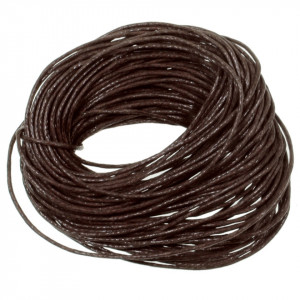 Fir bumbac cerat maro 1mm x 10m