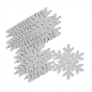 Fulg pasla alb model-2 4x3,5cm 15/set