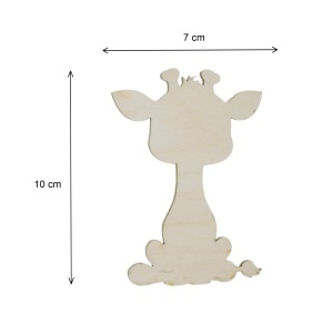 Girafa placaj pirogravat 10x7cm - Img 2