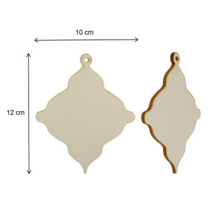Glob placaj romb vintage 12x10cm - Img 2