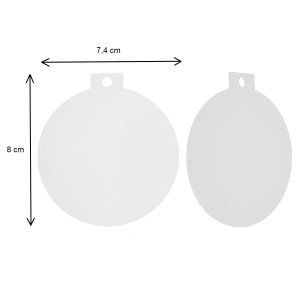 Glob plexiglas transparent cu agatatoare 7,4x8cm - Img 2