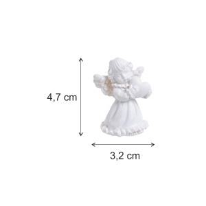 Inger ceramica alb 4,7x3,2cm 4 modele/cutie Canea RD8B-1004 - Img 2