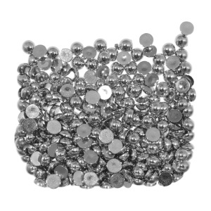 Jumatati perla plastic argintiu 6mm 20g