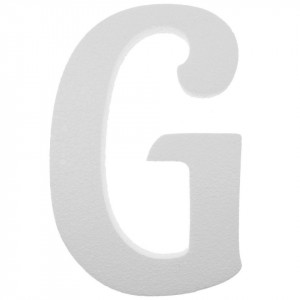 Litera polistiren dens -G- 30x19,5x2cm font Aladin