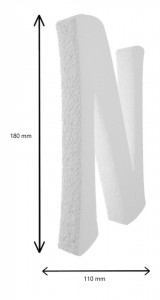 Litera polistiren dens -N- 18x11x2cm font Aladin - Img 2