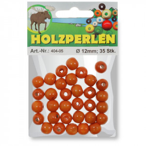 Margele lemn rotunde 12mm 35/set Meyco 404 - Img 2