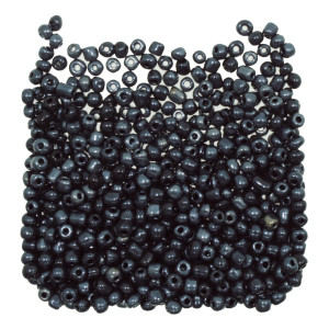 Margele nisip rotunde gri antracit perlat 4mm 60g