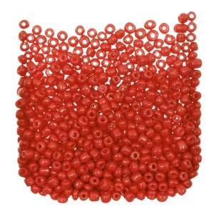 Margele nisip rotunde portocaliu inchis lucios 4mm 60g