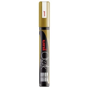 Marker creta auriu varf 1,8-2,5mm Uni chalk PWE-5M M1109 - Img 2