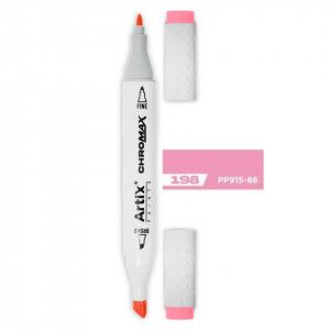 Marker pe baza de alcool cu 2 capete varf rotund si tesit 1mm/2-5mm Artix PP915 - Img 11