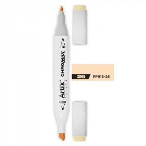 Marker pe baza de alcool cu 2 capete varf rotund si tesit 1mm/2-5mm Artix PP915 - Img 79