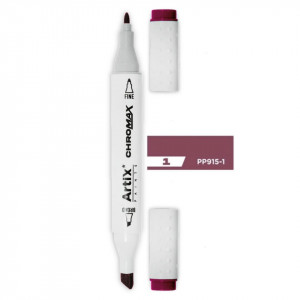 Marker pe baza de alcool cu 2 capete varf rotund si tesit 1mm/2-5mm Artix PP915 - Img 99
