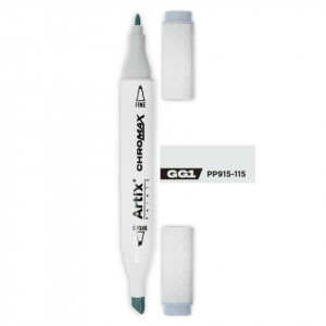 Marker pe baza de alcool cu 2 capete varf rotund si tesit 1mm/2-5mm Artix PP915 - Img 109