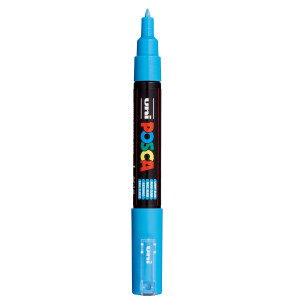 Marker vopsea pe baza de apa varf 0,7mm Uni Posca pc-1m - Img 3