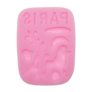 Matrita silicon Paris 10,2x7,5x1cm 822149 roz