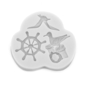 Matrita silicon pasare si carma 9,7x8,8x1,5cm 812395 gri