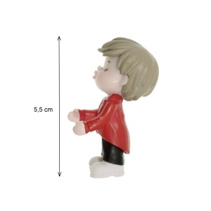 Miniatura baiat cu frac plastic 2x5,5x3cm rosu - Img 2
