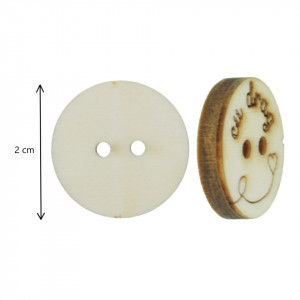 Nasture placaj pirogravat Cu drag 2cm 5/set - Img 2
