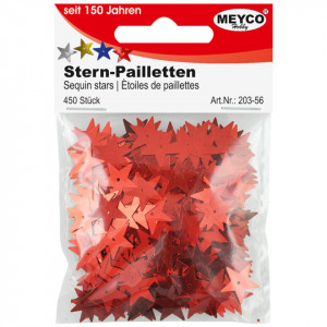 Paiete stea 12mm 450/set Meyco rosu 203-56