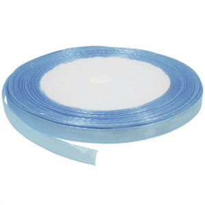 Panglica satinata bleu intens 6mm x 21m/rola