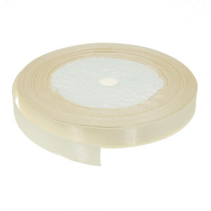Panglica satinata crem deschis 10mm x 21m/rola