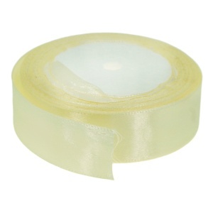 Panglica satinata galben pal 25mm x 21m/rola