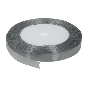 Panglica satinata gri 10mm x 21m/rola