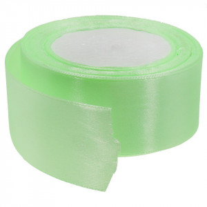 Panglica satinata verde fistic deschis 40mm x 21m/rola