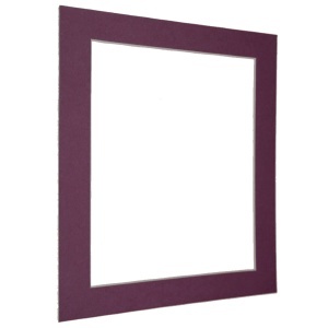 Passepartout exterior 19x19cm interior 15x15cm bordo