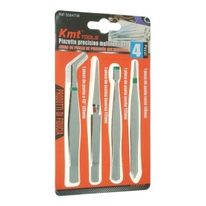 Penseta precizie 12,5-11,7cm 4 modele/set KmtTools 9364736
