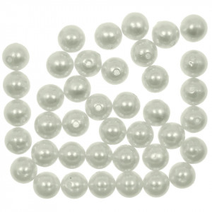 Perla plastic ivoar/crem 10mm 20g