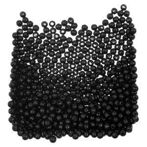 Perla plastic neagra 3,5x4mm 20g