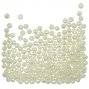 Perla sticla rotunda ivoar 3,5x4,5mm 20g
