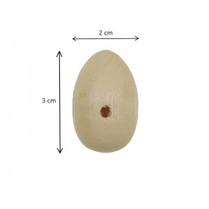 Picioare din lemn M-medii 3x2x0,7cm 6/set Meyco 405-03 - Img 2