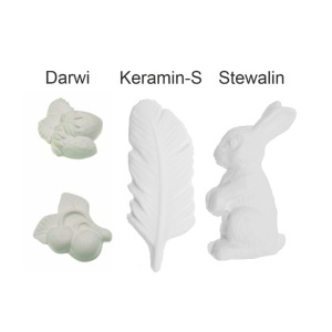 Praf ceramic alb zapada Keramin-S Glorex 1 kg (Compozit mineral pentru turnare la rece) - Img 3