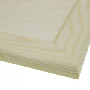 Rama lemn cu spate placaj 16,5x16,5cm / latime 3cm / dimensiune totala 23x23cm RA340S - Img 2