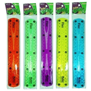 Rigla plastic flexibila culori diverse 20cm Flex - Img 2