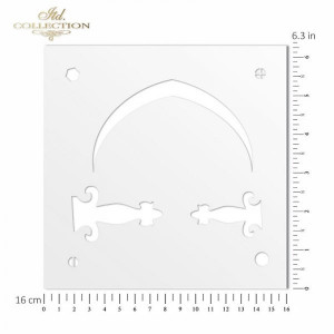 Sablon plastic 16x16cm ITD ST0154A - Img 3