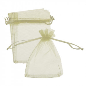 Saculet organza 8,5x9/11,5cm 5/set - Img 6