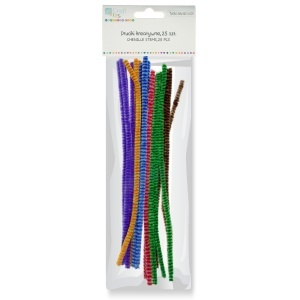 Sarma plusata 8mm x 30cm 25/set 6 culori dungate KSDR005