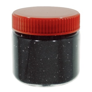 Sclipici negru cu reflexii borcan 60g